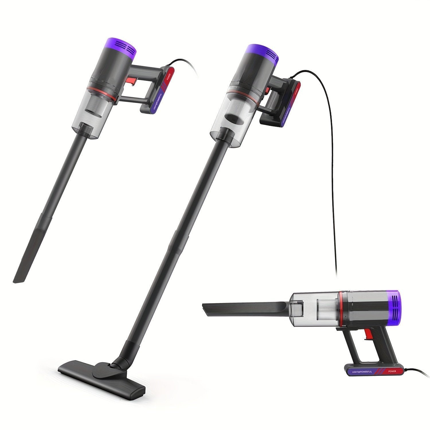 0479b73a0963c627eadfd7b06614c8b8.jpg Corded Handheld Vacuum Cleaner. Portable Stick Small Vacuum. Powerful Suction And Lightweight. For Hardwoods Pet Hair Carpets Staircases And Sofas - Image 1