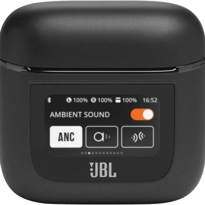 1-4.webp JBL Tour Pro 2 (Black) – True Wireless Noise Cancelling Earbuds. Small - Image 1