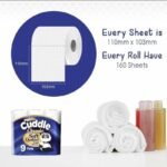 120 Bulk Buy Softesse Cuddle Unscented SoftQuilted Toilet Rolls -3 Ply Toilet Tissues 10*12Pack Classic Soft Blue - Image 2