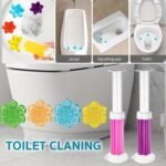 6pcs. Toilet Cleaning Gel. Flower Stamp Toilet Gel. Flower Scented Toilet Deodorant Gel. Toilet Bowl Cleaner. Odor Removal Gel. Bathroom Air Freshener. Suitable For Toilet. Bathroom. Cleaning Supplies - Image 2
