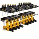 2pcs Power Tool Organizer Wall Mount. Heavy Duty Floating Tool Shelf. Power Tool Holder Wall Mount. Metal Garage Storage Shelves. 4 Drill Holder Hanging Slots
