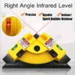 1pc High Precision Laser Level With 90 Degree Vertical Horizontal Line Projection For Accurate Right Angle Measurement Tools - Image 2