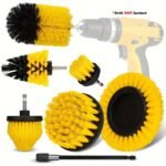 7pcs Drill Brush Attachment Set. Power Scrubber Wash Cleaning Brushes Tool Kit. All Purpose Drill Brush With Extension For Grout Floor. Tub Shower Tile. Bathroom. Kitchen Surface And Car - Image 6