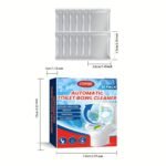 12pcsu002Fbox. Upgrade Toilet Bowl Cleaner Tablet. Automatic Toilet Bowl Cleaners With Bleach. Durable Toilet Tank Cleaners With Sustained-Release Technology. Household Toilet Cleaners With Easy Operation. Cleaning Supplies. Cleaning Tool - Image 5
