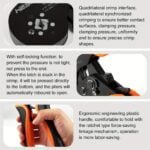 1pc Self-adjusting Ratcheting Square Crimping Tool For Awg28-5 (0.08-16mm). Wire Crimper With 1000pcs Tube Terminals Set. Electrical Wire Connector Tools Kit. 8.5 Inchu002F207mm - Image 4