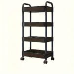 1pc Small Stroller Rack. Kitchen Floor Storage Rack. Living Room Bedroom Bedside Multi-layer Storage Rack With Wheels. Snack Car - Image 11