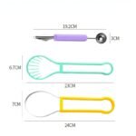 3-in-1 Fruit Baller Scoop Fruit Carving Tools - Image 2