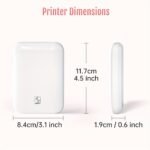 Mini HD Wireless Portable Photo Printer. Mobile Phone Wireless Connection. Color HD Restoration. Compatible With IOSu002FAndroid Devices. ZINK Printing Technology. Easy To Carry. - Image 5