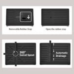 1 Set Dish Rack. 2 Tier Dish Drying Rack. Rustproof Kitchen Dish Drying Rack With Drainboard And Utensil Holder For Kitchen Countertop. Kitchen Accessories - Image 10