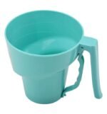 One-handed Flour Sifter Plastic Sieve Cup Screen Mesh Powder Flour Sieve - Image 6