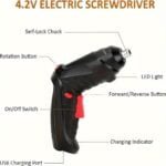 48pcs Cordless Electric Screwdriver Kit. Household Small Electric Drill Driver. Rechargeable Multifunctional Set - Image 3