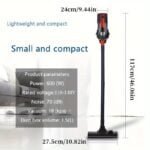 1pc. 110V Vacuum Cleaner 18KPA Wet And Dry 600W High Power Vacuum Cleaner. Portable Household Low Noise Handheld Vacuum For Pet Hair. Hard Floor And Carpet. Four-in-one Lightweight Handheld Rod Vacuum Cleaner - Image 3