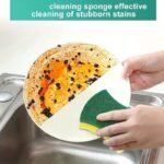 12u002F24pcs. Multifunctional Cleaning Sponge. Double-Sided Scouring Pad For Household Cleaning. Dishwashing Sponge. Premium Kitchen Sponge. Durable Non-scratch Sponge Wipe. Super Absorbent. Cleaning Supplies. Cleaning Tool. Christmas Gift - Image 8
