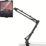 Adjustable Tablet Holder For Desk. Carbon Steel Tablet Stand For Bed. Flexible Tablet Arm Clamp Compatible With Adjustable Desktop Tablet Holder Mount Foldable Phone Stand With 360?? Swivel Phone Clamp Mount Holder - Image 4