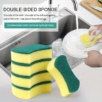 12u002F24pcs. Multifunctional Cleaning Sponge. Double-Sided Scouring Pad For Household Cleaning. Dishwashing Sponge. Premium Kitchen Sponge. Durable Non-scratch Sponge Wipe. Super Absorbent. Cleaning Supplies. Cleaning Tool. Christmas Gift - Image 12