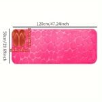 1pc Cobblestone Pattern Bath Rug. Soft Non-Slip Quick Dry Bath Mat. Water Absorbent Shower Carpet For home. Bathroom Accessories. Bathroom Decor. Bathroom decorations. kitchen Area Rugs. Laundry. bedrooom. shower. indoor mat - Image 30