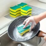 12u002F24pcs. Multifunctional Cleaning Sponge. Double-Sided Scouring Pad For Household Cleaning. Dishwashing Sponge. Premium Kitchen Sponge. Durable Non-scratch Sponge Wipe. Super Absorbent. Cleaning Supplies. Cleaning Tool. Christmas Gift - Image 4