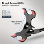 Gooseneck Cell Phone Holder. Universal 360 Flexible Phone Stand Lazy Bracket Mount Long Arms Clamp For Phone 13 Pro Xs Max XR X 8 7 6 6s Plus And Other 3.5~6.7 Device. - Image 7