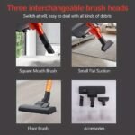 1pc. 110V Vacuum Cleaner 18KPA Wet And Dry 600W High Power Vacuum Cleaner. Portable Household Low Noise Handheld Vacuum For Pet Hair. Hard Floor And Carpet. Four-in-one Lightweight Handheld Rod Vacuum Cleaner - Image 8