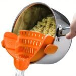 Adjustable Silicone Clip-On Strainer - Image 9