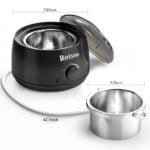 Roisse™ Black Wax Warmer Hair Removal Kit with 5 pack Hard Wax Beans and 10 Wax Applicator Sticks - Image 3
