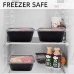 30u002F50pcs. 26oz Plastic Black Boxs With Lids. Rectangular Food Storage Containers With Covers. BPA Free. Stackable Leakproof Bento Boxes. Microwaveable Safe Food Containers. Kitchen Gadgets. Kitchen Accessories. Home Kitchen Items - Image 12