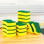 12u002F24pcs. Multifunctional Cleaning Sponge. Double-Sided Scouring Pad For Household Cleaning. Dishwashing Sponge. Premium Kitchen Sponge. Durable Non-scratch Sponge Wipe. Super Absorbent. Cleaning Supplies. Cleaning Tool. Christmas Gift - Image 2
