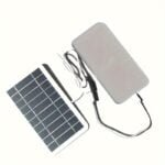1pc Solar Portable Charging Panel Outdoor Waterproof Solar USB Charger Is Suitable For Outdoor Travel And Camping. Mobile Power. Mobile Phone Charging Bank. Flashlight. Fan - Image 2
