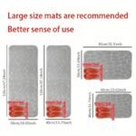 1pc Cobblestone Pattern Bath Rug. Soft Non-Slip Quick Dry Bath Mat. Water Absorbent Shower Carpet For home. Bathroom Accessories. Bathroom Decor. Bathroom decorations. kitchen Area Rugs. Laundry. bedrooom. shower. indoor mat - Image 8