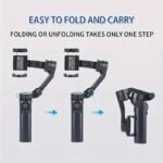 Desiontal Foldable Gimbal Stabilizer For Smartphone 3-Axis Phone Gimbal For Android And IPhone Stabilizer For Video Recording With 360 Rotation - Image 3