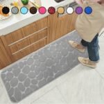 1pc Cobblestone Pattern Bath Rug. Soft Non-Slip Quick Dry Bath Mat. Water Absorbent Shower Carpet For home. Bathroom Accessories. Bathroom Decor. Bathroom decorations. kitchen Area Rugs. Laundry. bedrooom. shower. indoor mat - Image 3