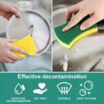 12u002F24pcs. Multifunctional Cleaning Sponge. Double-Sided Scouring Pad For Household Cleaning. Dishwashing Sponge. Premium Kitchen Sponge. Durable Non-scratch Sponge Wipe. Super Absorbent. Cleaning Supplies. Cleaning Tool. Christmas Gift - Image 9