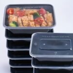 30u002F50pcs. 26oz Plastic Black Boxs With Lids. Rectangular Food Storage Containers With Covers. BPA Free. Stackable Leakproof Bento Boxes. Microwaveable Safe Food Containers. Kitchen Gadgets. Kitchen Accessories. Home Kitchen Items - Image 3