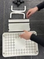 1pc Small Stroller Rack. Kitchen Floor Storage Rack. Living Room Bedroom Bedside Multi-layer Storage Rack With Wheels. Snack Car - Image 15