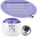 Roisse™ White Wax Warmer Hair Removal Kit with 5 pack Hard Wax Beans and 10 Wax Applicator Sticks - Image 4
