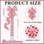 🎀Valentine's Day Pink Heart Large Bow Decoration