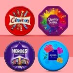 4 x Chocolate Tubs ASSORTED PACK 1 EACH Of Celebrations, Roses, Heroes and Quality Street, Swizels Sweet Shop Favourites Sharing Tub Perfect For Christmas - Image 3