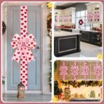 🎀Valentine's Day Pink Heart Large Bow Decoration - Image 2